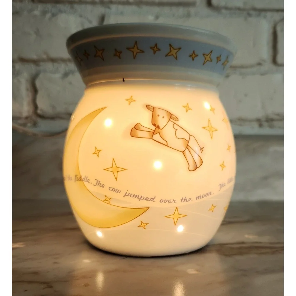 Scentsy Over The Moon Baby Nursery Rhyme Wax Warmer Aromatherapy Open Box w/Bulb